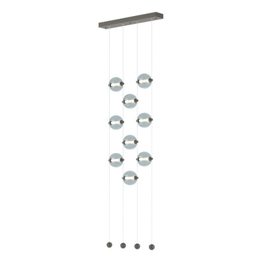 Hubbardton Forge 139057 Abacus 9-Light Ceiling-to-Floor LED Pendant