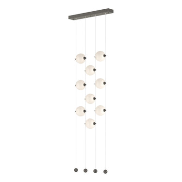 Hubbardton Forge 139057 Abacus 9-Light Ceiling-to-Floor LED Pendant