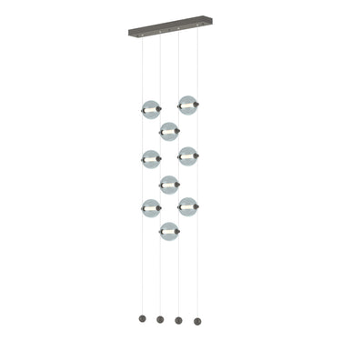 Hubbardton Forge 139057 Abacus 9-Light Ceiling-to-Floor LED Pendant