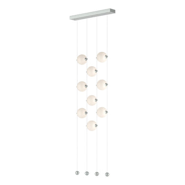 Hubbardton Forge 139057 Abacus 9-Light Ceiling-to-Floor LED Pendant