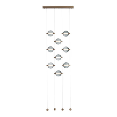 Hubbardton Forge 139057 Abacus 9-Light Ceiling-to-Floor LED Pendant