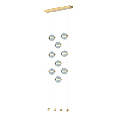 Hubbardton Forge 139057 Abacus 9-Light Ceiling-to-Floor LED Pendant
