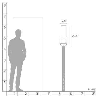 Hubbardton Forge Alcove Outdoor Post Light 7