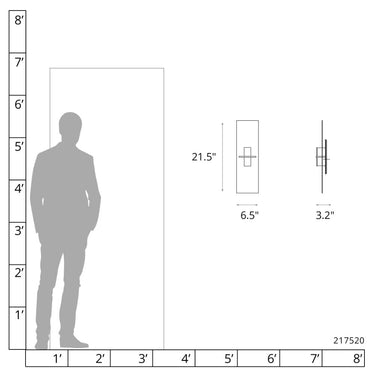 Hubbardton Forge Aperture Vertical Sconce 3