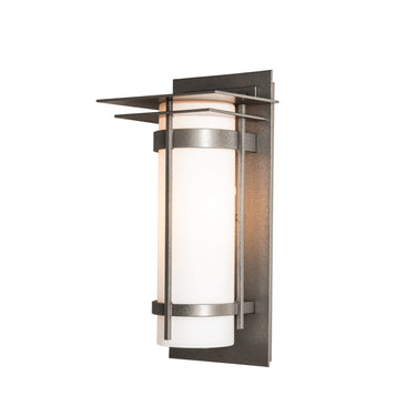 Hubbardton Forge Banded with Top Plate Outdoor Sconce - 305993 