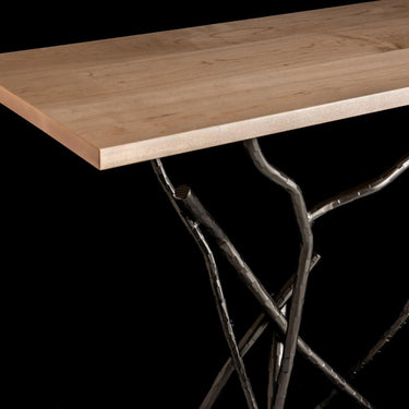 Hubbardton Forge Brindille Wood Top Console Table 7