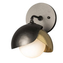Hubbardton Forge Brooklyn 1-Light Double Shade Bath Sconce 1