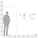 Hubbardton Forge Brooklyn 1-Light Single Shade Long-Arm Sconce 6