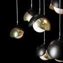 Hubbardton Forge Brooklyn 10-Light Double Shade Pendant 12