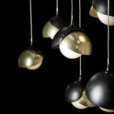 Hubbardton Forge Brooklyn 10-Light Double Shade Pendant 12
