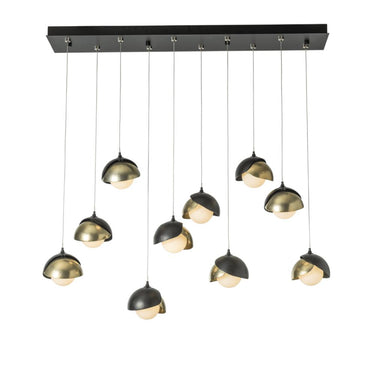 Hubbardton Forge Brooklyn 10-Light Double Shade Pendant 2
