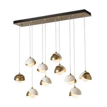 Hubbardton Forge Brooklyn 10-Light Double Shade Pendant 3