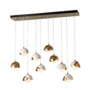 Hubbardton Forge Brooklyn 10-Light Double Shade Pendant 5