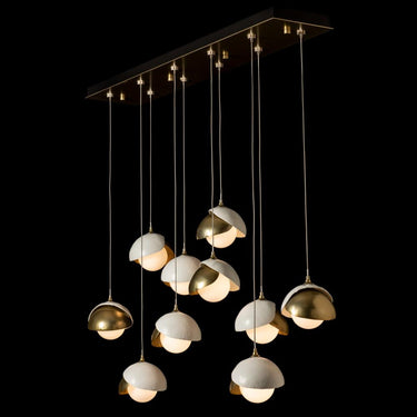 Hubbardton Forge Brooklyn 10-Light Double Shade Pendant 9