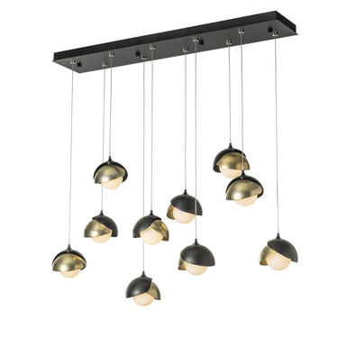Hubbardton Forge Brooklyn 10-Light Double Shade Pendant - Standard - 131205 7
