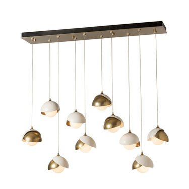 Hubbardton Forge Brooklyn 10-Light Double Shade Pendant - Standard - 131205 8