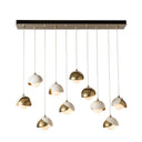 Hubbardton Forge Brooklyn 10-Light Double Shade Pendant 