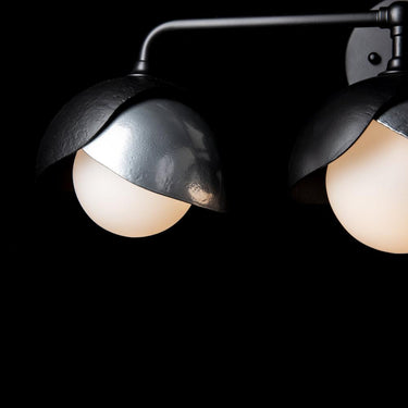 Hubbardton Forge Brooklyn 3-Light Double Shade Bath Sconce 4