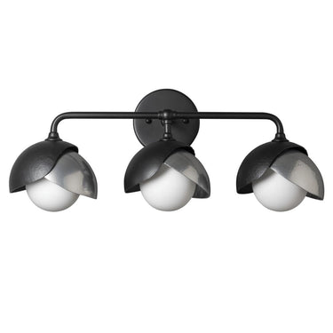 Hubbardton Forge Brooklyn 3-Light Double Shade Bath Sconce 2