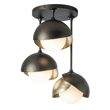 Hubbardton Forge Brooklyn 3-Light Double Shade Semi-Flush 1