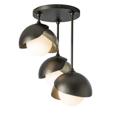 Hubbardton Forge Brooklyn 3-Light Double Shade Semi-Flush 4