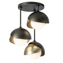 Hubbardton Forge Brooklyn 3-Light Double Shade Semi-Flush 