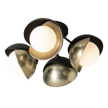 Hubbardton Forge Brooklyn 4-Light Double Shade Semi-Flush - 121376 4