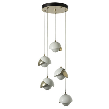 Hubbardton Forge Brooklyn 5-Light Double Shade Pendant - Standard - 131125 5