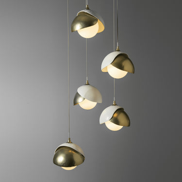 Hubbardton Forge Brooklyn 5-Light Double Shade Pendant - Standard - 131125 
