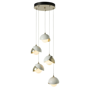 Hubbardton Forge Brooklyn 5-Light Double Shade Pendant 