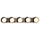 Hubbardton Forge Brooklyn 5-Light Straight Double Shade Bath Sconce 