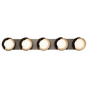 Hubbardton Forge Brooklyn 5-Light Straight Double Shade Bath Sconce - 201379 1