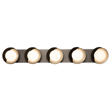 Hubbardton Forge Brooklyn 5-Light Straight Double Shade Bath Sconce - 201379 1