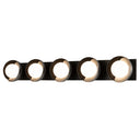 Hubbardton Forge Brooklyn 5-Light Straight Double Shade Bath Sconce - 201379 5