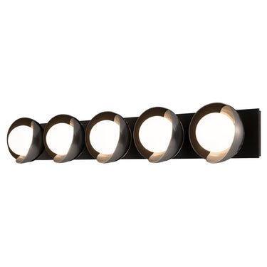 Hubbardton Forge Brooklyn 5-Light Straight Double Shade Bath Sconce 1