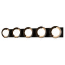 Hubbardton Forge Brooklyn 5-Light Straight Double Shade Bath Sconce 2