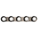 Hubbardton Forge Brooklyn 5-Light Straight Double Shade Bath Sconce 3