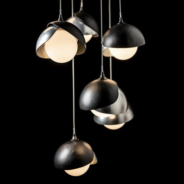 Hubbardton Forge Brooklyn 9-Light Double Shade Pendant 10