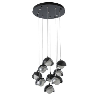 Hubbardton Forge Brooklyn 9-Light Double Shade Pendant 1