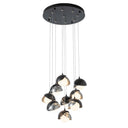 Hubbardton Forge Brooklyn 9-Light Double Shade Pendant 4
