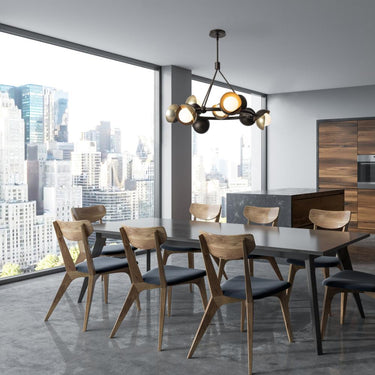 Hubbardton Forge Brooklyn 9-Light Double Shade Ring Pendant 12