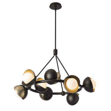 Hubbardton Forge Brooklyn 9-Light Double Shade Ring Pendant 3
