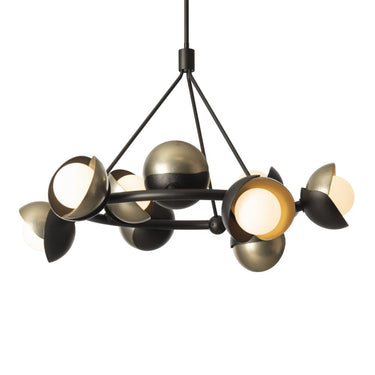 Hubbardton Forge Brooklyn 9-Light Double Shade Ring Pendant 5