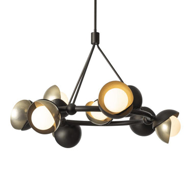 Hubbardton Forge Brooklyn 9-Light Double Shade Ring Pendant 6