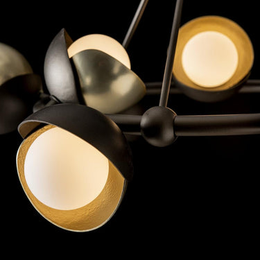 Hubbardton Forge Brooklyn 9-Light Double Shade Ring Pendant 7