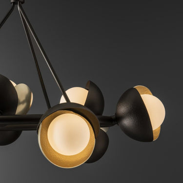 Hubbardton Forge Brooklyn 9-Light Double Shade Ring Pendant 8