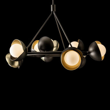 Hubbardton Forge Brooklyn 9-Light Double Shade Ring Pendant 9