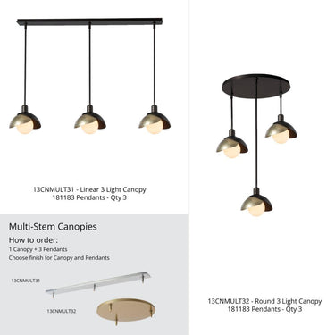 Hubbardton Forge Brooklyn Double Shade Mini Pendants-181183-SKT-MULT-14-86 7