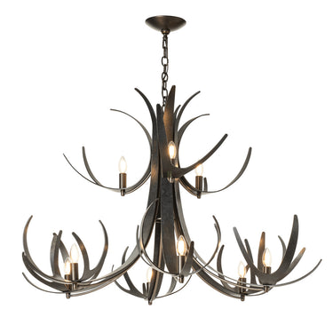 Hubbardton Forge Caribou 9-Light Tiered Chandelier - 101326