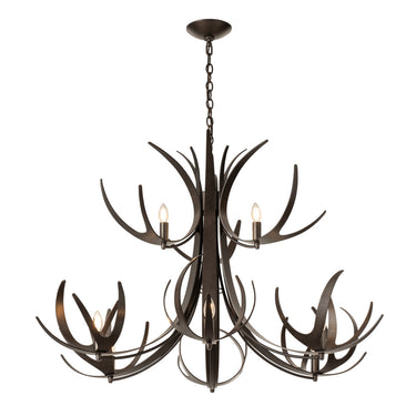 Hubbardton Forge Caribou 9-Light Tiered Chandelier - 101326